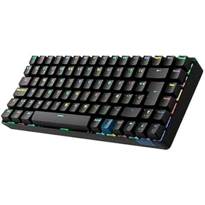 Clavier Gaming - HIDITEC - GM1K - Switches Marron - Rétroéclairé - Filaire