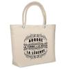 Beach Bag - PLANETEE - Aurora Goddess Legend - Natural Cotton - Printed In France - Large Capacity