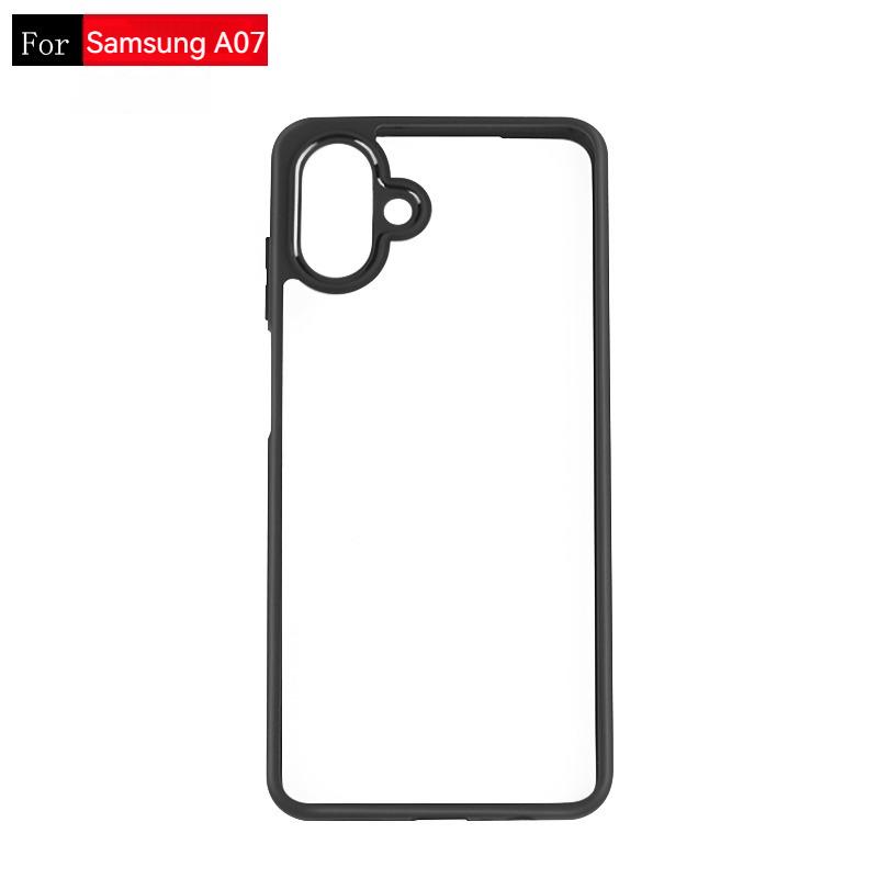 

Для Samsung Galaxy A07 Чехол Для Samsung Galaxy A07 5G Противоударный ТПУ прозрачный черный рамка Чехол Для Samsung Galaxy A07 5G For Galaxy A07 чёрный