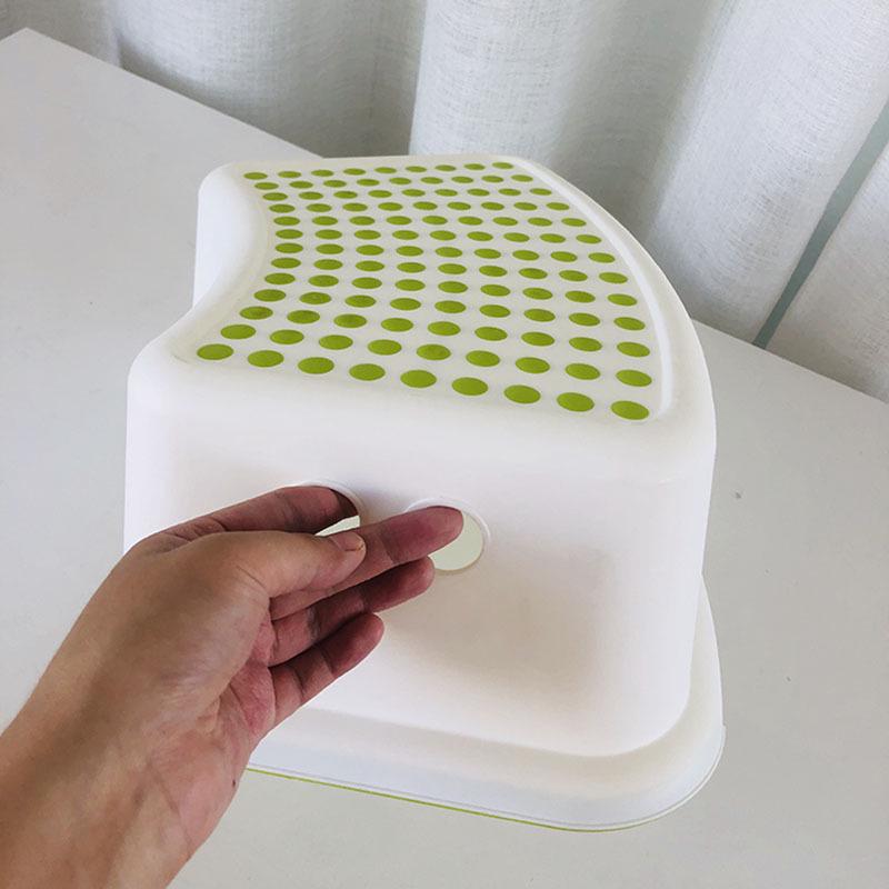 Children's Plastic Bathroom Footstool - Small, Portable & Heightening.