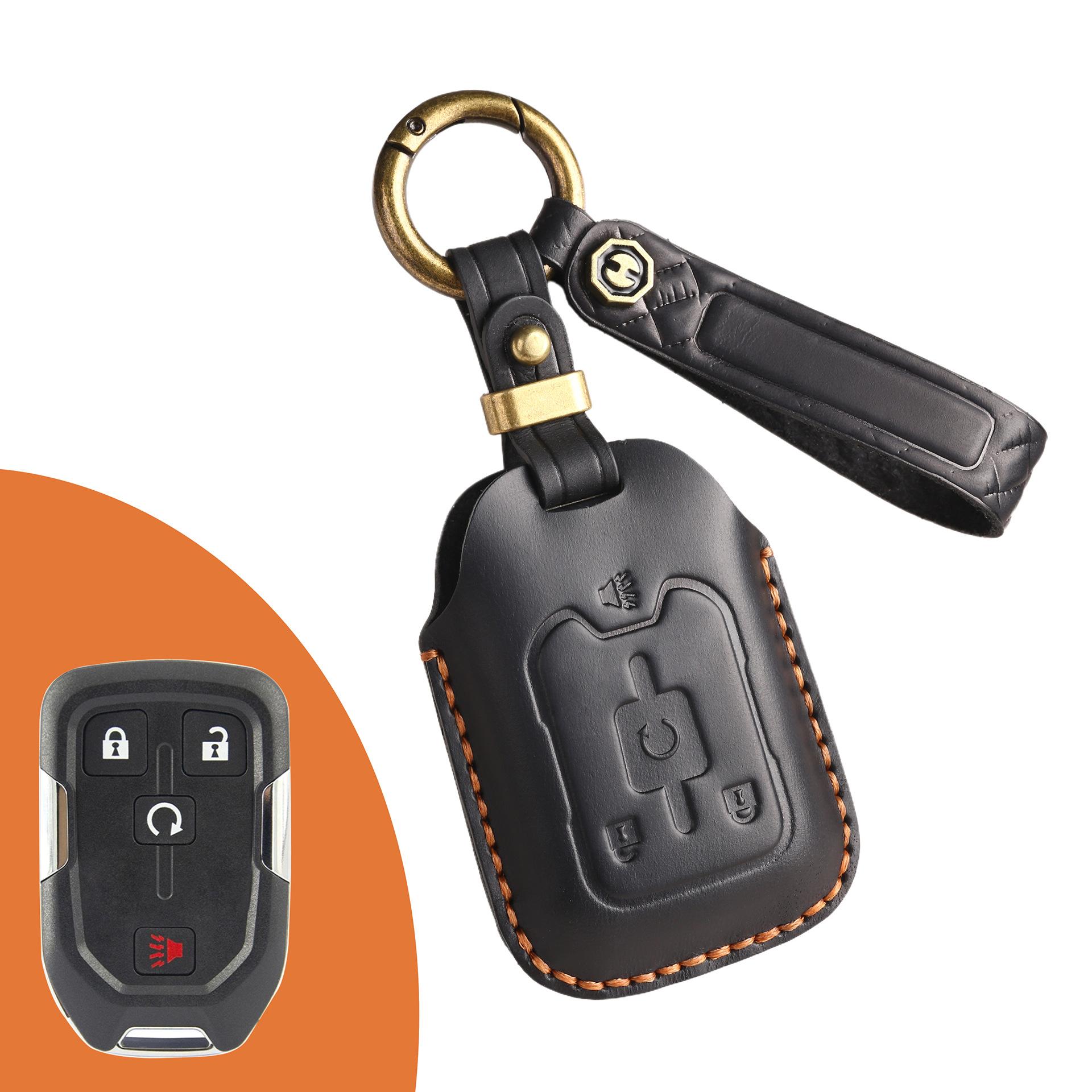 

Retro Key Cover Is Suitable For Cross-Border Special Automotive General Gmc Pickup Retro Handmade Leather Protective Cover