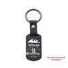 Gravierbarer Metall-Leder-Schlüsselanhänger - Inspirierendes Langlauf-Bergsteiger-Geschenk