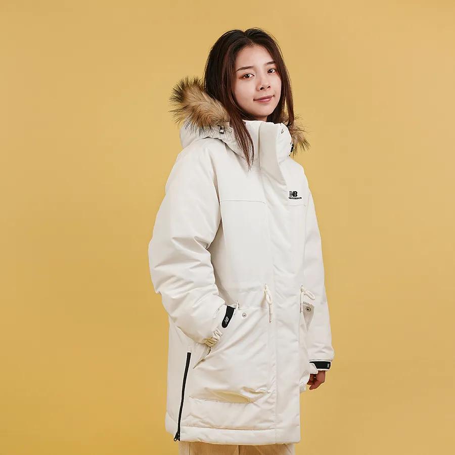 New Balance Down Jackets Women's White Hooded Moderate Other (Unisex) Down Jackets NPA46012 IV
