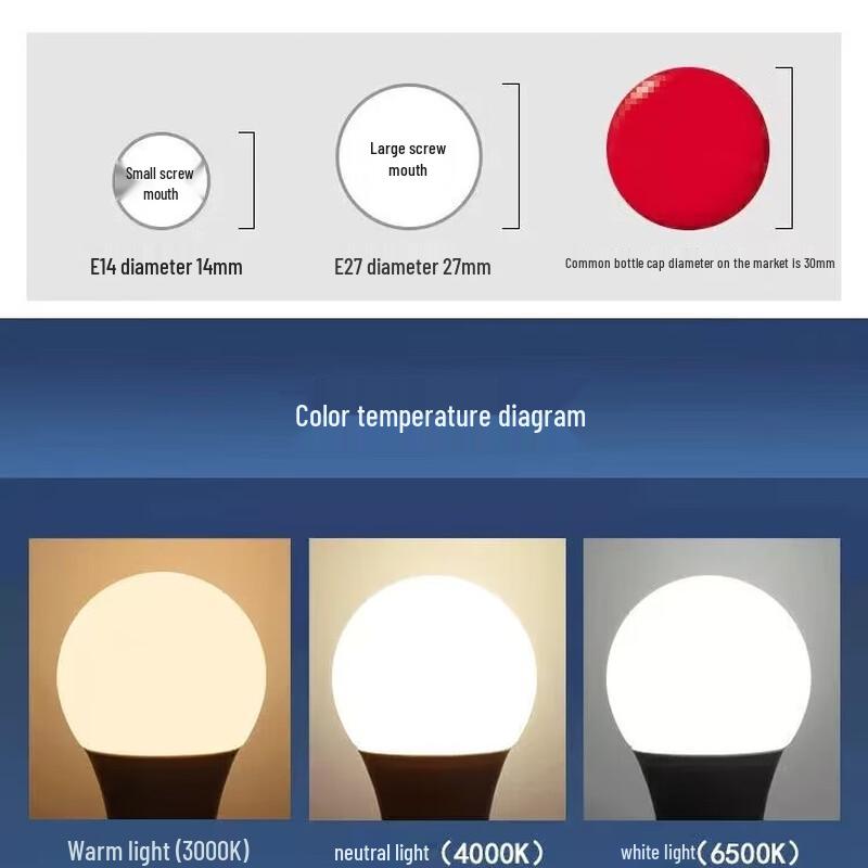 E27 LED Energy-Saving Light Bulb