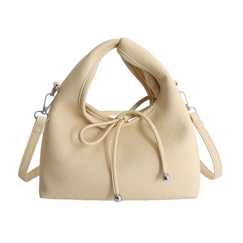 Сумка с ремнем и бантом - Простая, повседневная и универсальная ручная сумка жёлтый