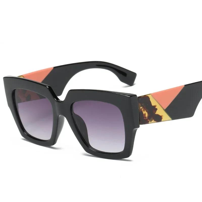 Fashionable Square Oversized Sunglasses Women Men Luxury Brand Designer Sun Glasses Famale Male Retro Eyewear UV400