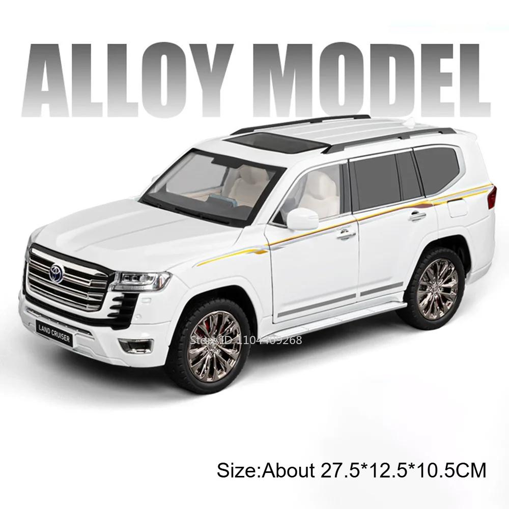 Large 1:18 Scale 300SL Land Cruiser LC300 Toy Car Model Shock Absorption Metal Diecast Sound Light Sports Cars Models for Boys