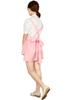 NOOLOR Anmira Uniform Waitress Maid Outfit Set Cosplay Costume (Size M, Pink)