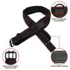 Heavy Duty Adjustable Work Belt with Wide Waist Support, Metal Roller Closure, and 4 Metal Connectors for Tool Pouch Carry