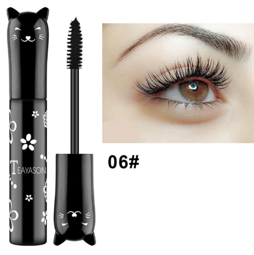 Черный макияж Макияж для глаз Цветная тушь для ресниц Водостойкая Подкручивание ресниц Удлиняющий макияж Ресницы Вечеринка Сцена Подводка для глаз Карандаш для глаз Ручка Красота