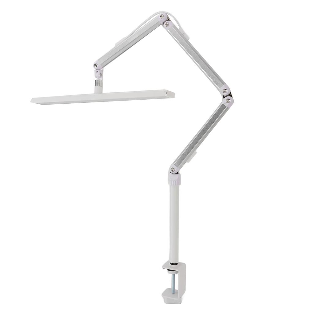 LED Desk Lamp with Clamp 360 Degree Rotation Head 3 Color Temperature Dimmable Foldable Swing Arm 14
