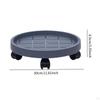 Movable Plantpot Tray Rolling Planter Stand with Wheels Pp Material Breathable Base Sturdy Structure