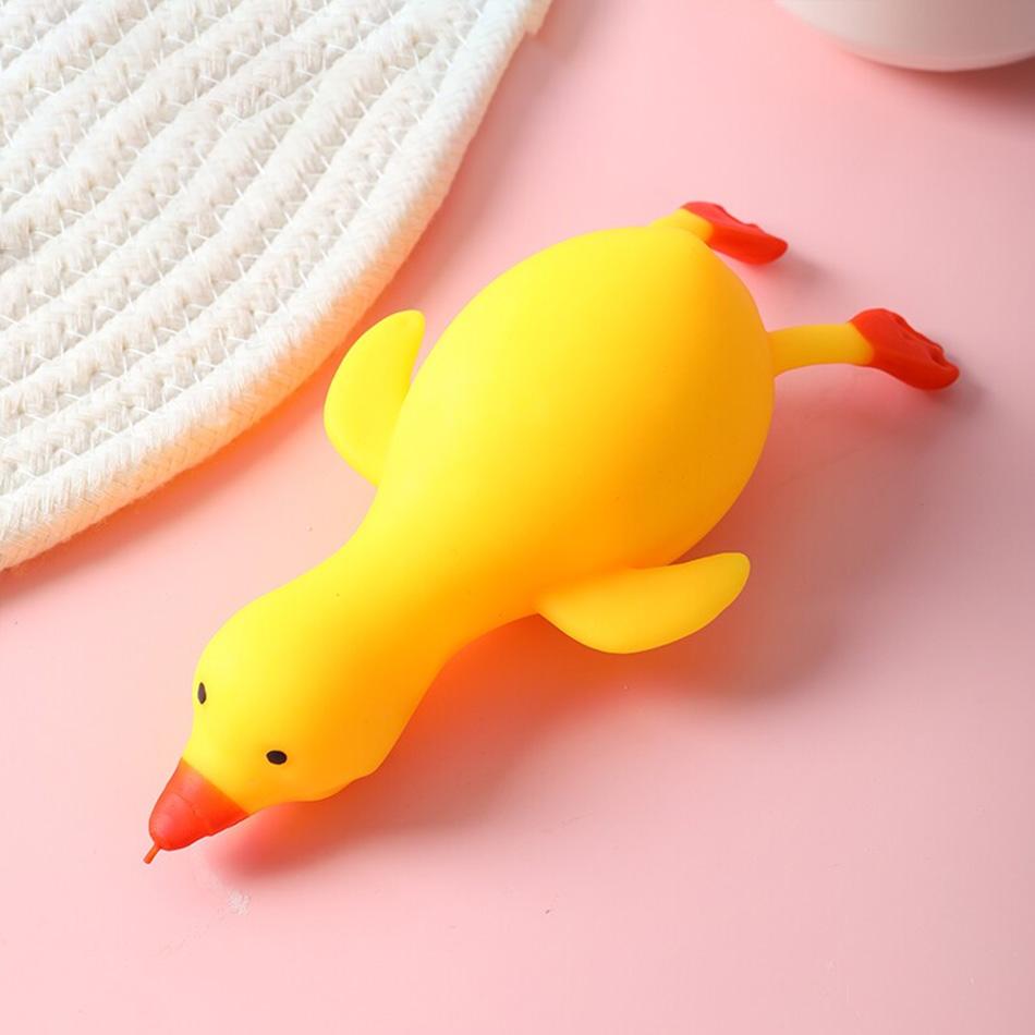 Schattige Eend Squishy Speeltjes Zachte Gans Stressverlichtend Speelgoed Draagbaar Vent Knijpspeeltje Cadeau Voor Kinderen Volwassenen