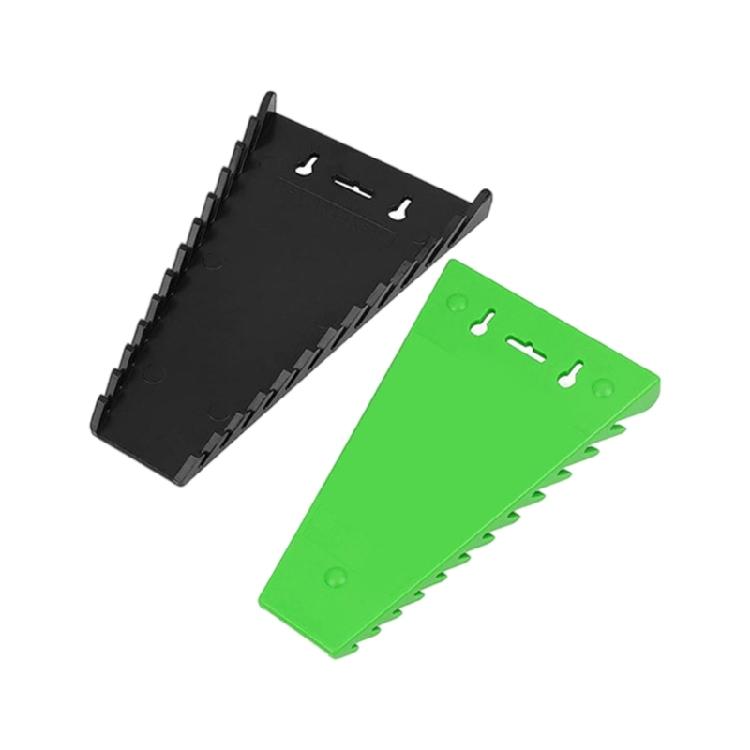 2 Stück 12 Steckplatz Magnetische Schraubenschlüssel-Organizer Multifunktionale Werkzeugaufbewahrung Kunststoffhalter Rack für Werkzeugkasten Schublade Truhe
