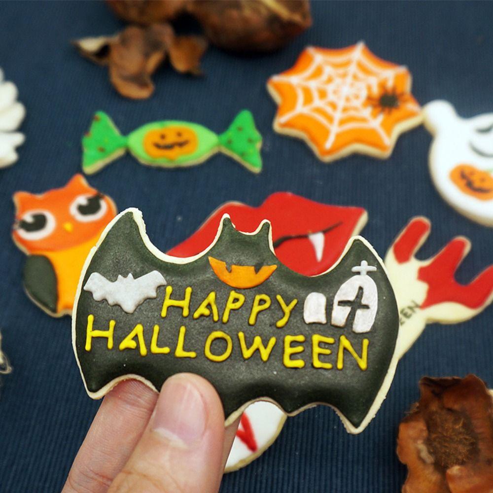 DIY Baking Halloween Cookie Mold 3D Biscuit Mold Ghost Bat Baking Molds  Party Supplies