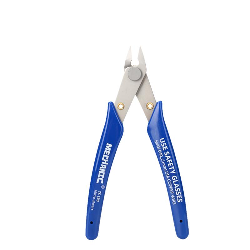 

MECHANIC Diagonal Cutting Pliers TS-190 High Precision Electronic Cutter for PCB Phone Repair Electrician Hand Tool with Spring светло-синий