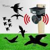 Solar Powered Outdoor Ultrasonic Pest Bird Crow Animal Repeller Repellent Scarer A-F