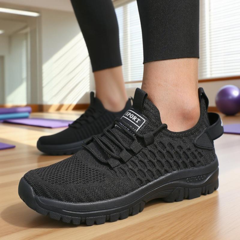 Damen Freizeit-Sneaker Mesh Atmungsaktiv Hochwertige Laufschuhe Trendige Leichte Bequeme Schnürschuhe Tenis Sportsneaker