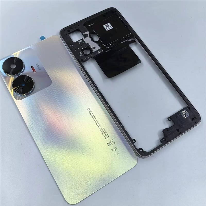Full Housing For Realme C55 Back Cover+Middle Frame+Side Key+Camera Glass Lens