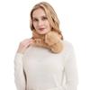 Faux Rabbit Fur Plush Neck Scarf Thicken Double-sided Neck Cover Cute Cross Scarf  Winter