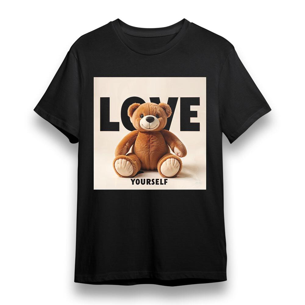 Women's T-shirt With Cute Teddy Bear Graphic Unisex 100% Cotton Plus Size Tee