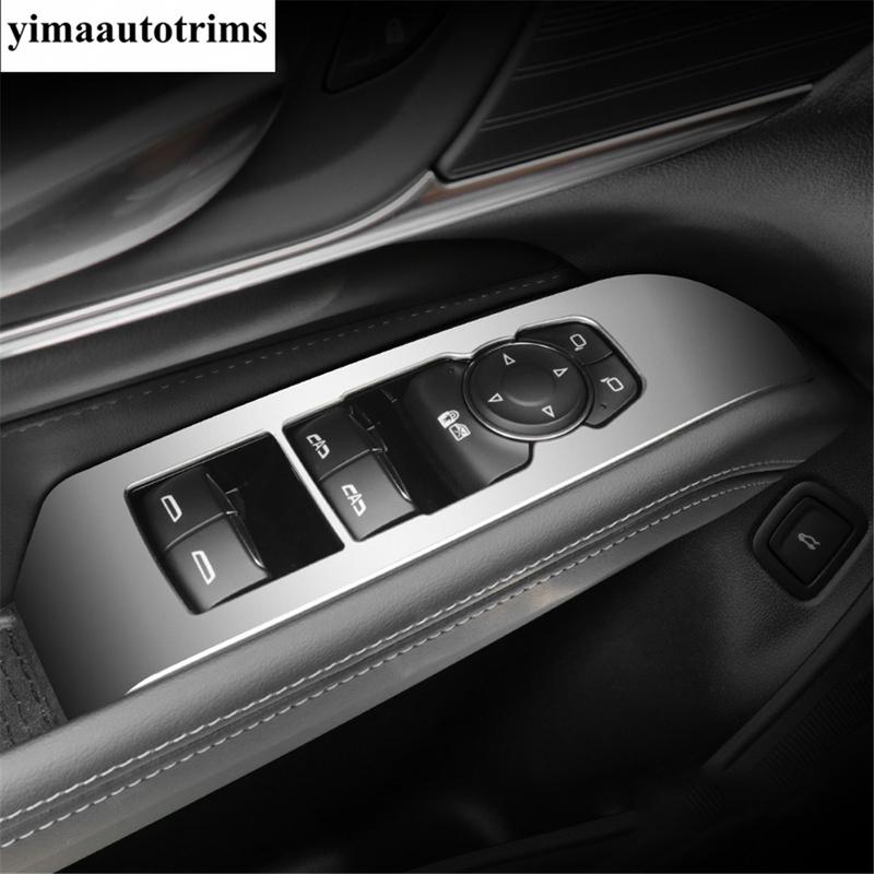 Shift Gear Water Cup Holder / Handle Bowl / Window Lift / Rear Box Air Frame Cover Trim Accessories For Cadillac CT4 - 2024