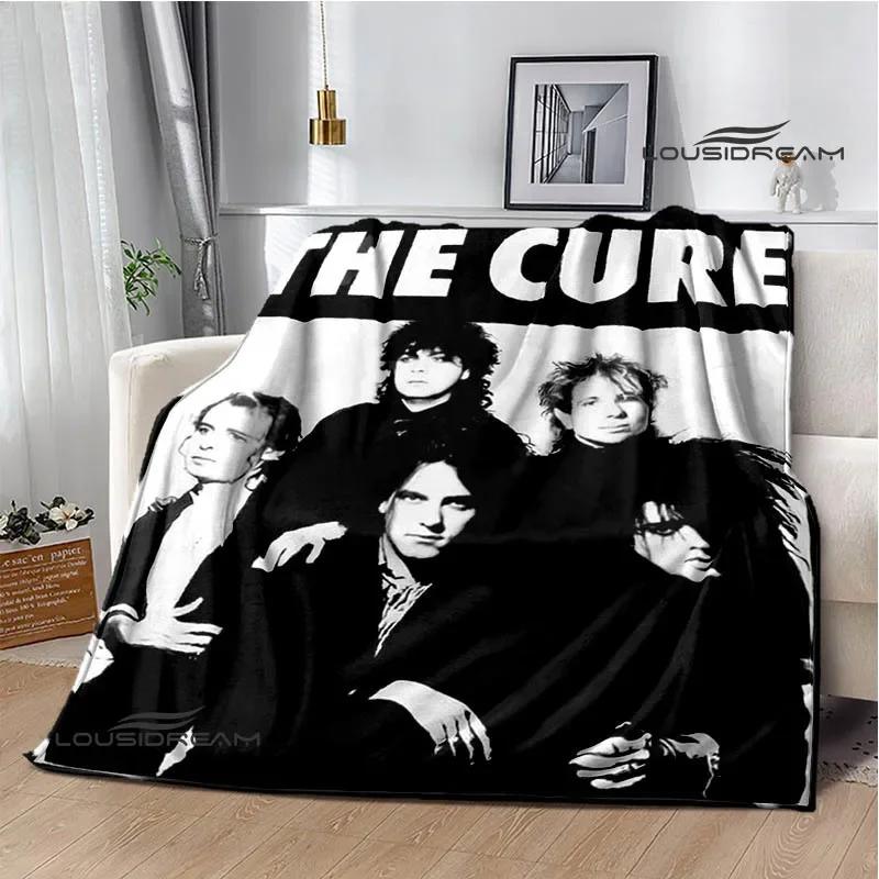 Rock band The cure Printed blankets picnic blanket Warm Flannel blankets Soft and comfortable blanket bed linings Birthday Gift