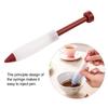 Backdekorationsstift Verdickter Silikon-Spritzbeutelstift Wiederverwendbarer Schokoladen-Marmeladen-Dressingstift für Backen und Salat