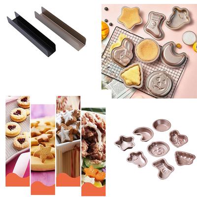 Ensemble d'emporte-pièces et de moules à gâteaux d'Halloween antiadhésifs pour la pâtisserie, pour façonner la pâte à pâtisserie, les biscuits et les desserts, outils de cuisine