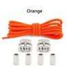 1Pair Lock Shoe laces Without ties Metal Buckle Laces Round Elastic Laces Sneakers Kids Adult No Tie Shoelaces Shoes Accessories