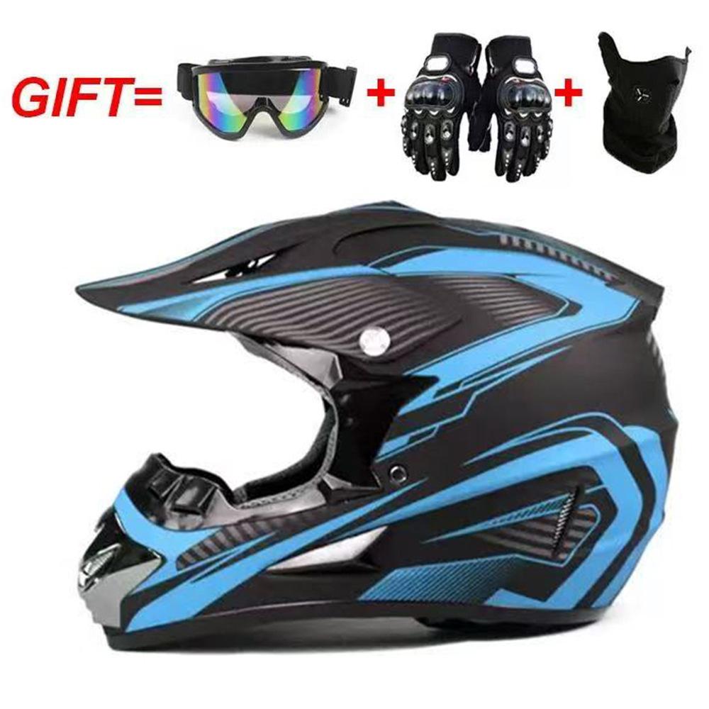 Cross-country motorcycle helmet for men, full-face helmet for ATV, mountain bike helmet, all-season universal kart helmet