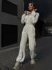 Women's European & American Spring/Autumn Long Sleeve Jumpsuit with Half Open Collar and Elastic Waist - Street Style
