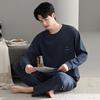 Island Fleece Men'S Pajamas Winter Thin Fleece Warm Coral Fleece Loungewear Autumn And Winter Thickened Suit