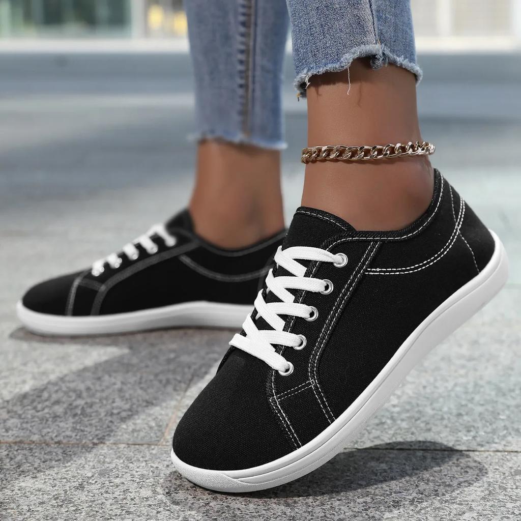 White Canvas Couple Sports Shoes Training Large Size Men Women Anti-Slip Wear-Resistant Gymnastics Performance Flat Heel