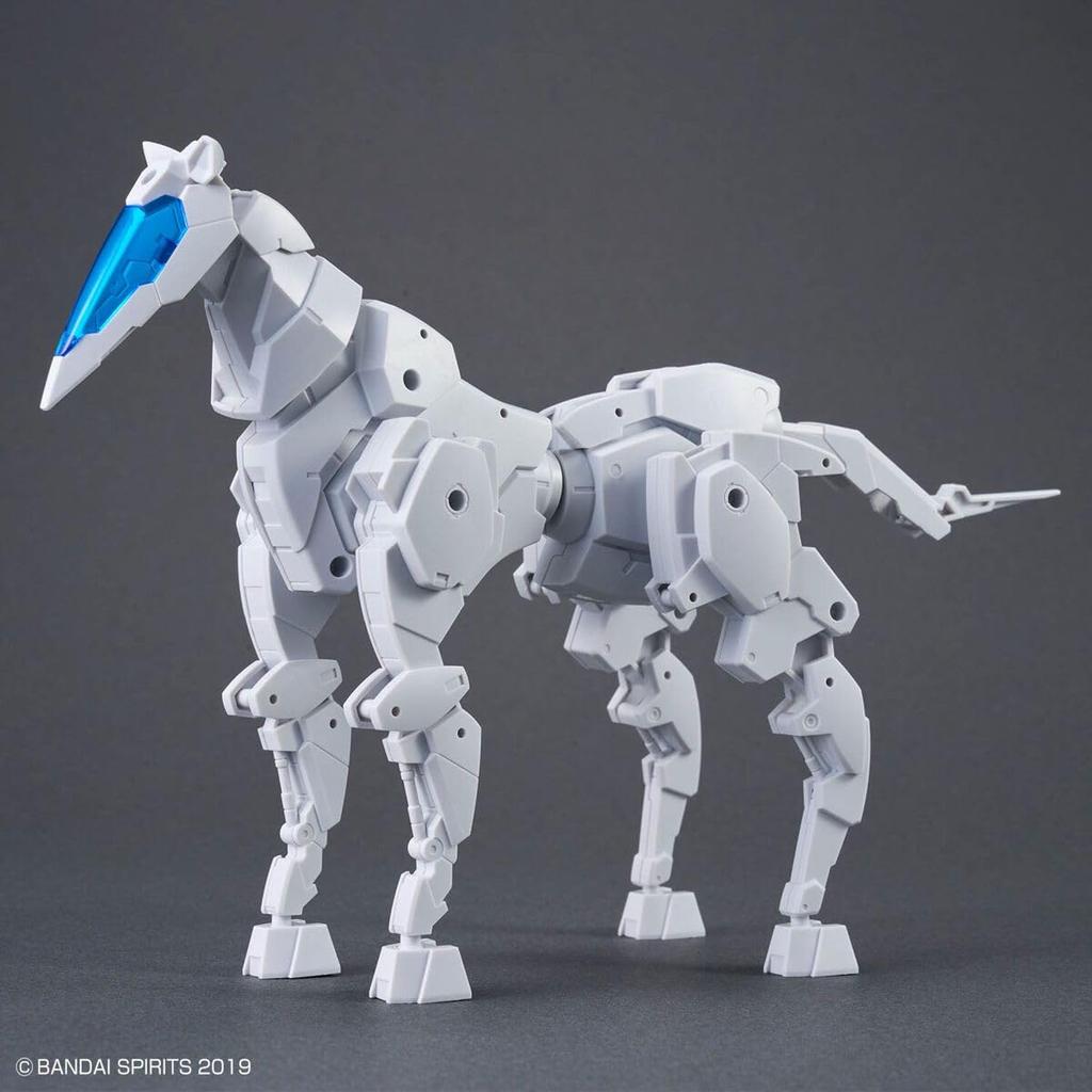 BANDAI SPIRITS 30MM Exar Vehicle (Horse Mecha Ver.) [White] 1/144 Scale Color-coded Plastic Model