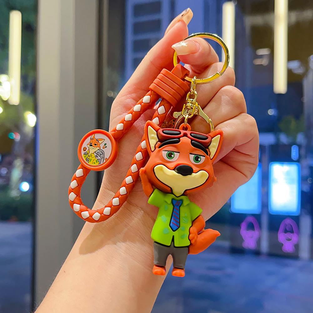Kawaii Animal Keychain Key Ring Bag Charm for Backpack Purse Car Key Accessories Ornament Gift for Child