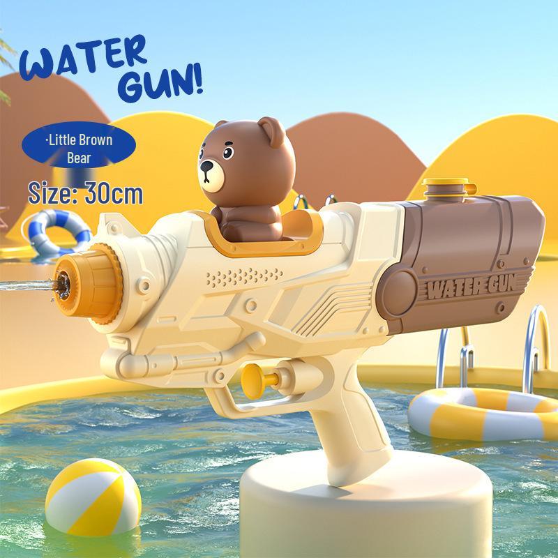 Dinosaur Duck Double Nozzle Water Gun – Large Beach Toy for Kids' Outdoor Water Play & Songkran Festival Fun