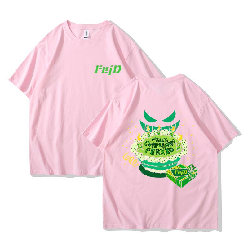FELIZ CUMPLEANOS Ferxxo 2024 Tour T Shirt Women Men Feliz Feid T-Shirt Cotton Hip Hop Feid Nitro Jam Tour T Shirts Streetwear