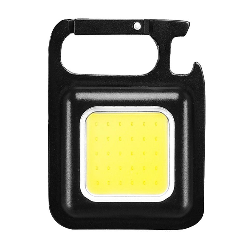 Mini Portable Keychain Light Multi function COB Camping Lantern Magnetic Suction Lock Hook Bottle Opener Fast Charging