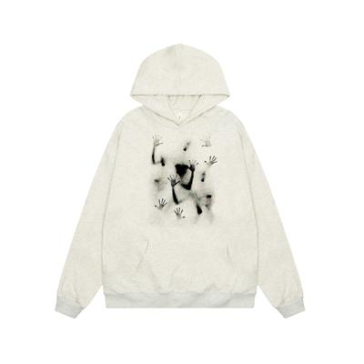 Pull à capuche rétro américain 2023 saisons printemps et automne marque tendance High Street décontracté ample polyvalent lettre manteau couple style