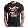 Herren Hot Rod T-Shirt Vintage inspiriertes Autodesign Benzin Bandit Grafik Retro Americana Stil Weiches Kurzarm Rundhals T-Shirt
