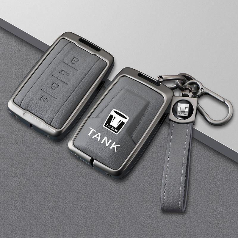 Car Remote Key Cover Case Holder Protector Bag For Great Wall Gwm Wey Tank 300 500 Tank300 Tank500 Metal Shell Accessories