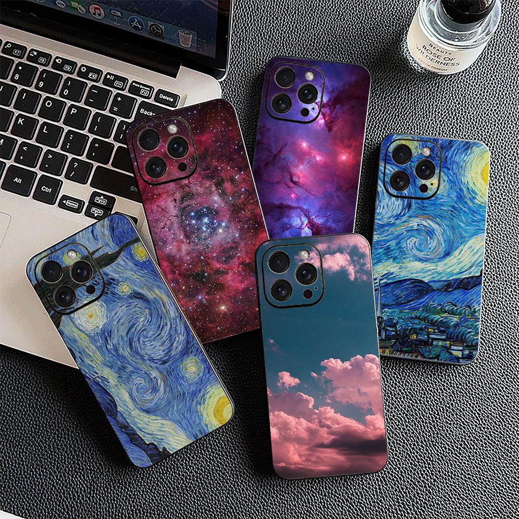 Cover for Samsung Galaxy S22 S21 S20 Fe Ultra S9 Plus + A13 A22 M21 M31 M55 M15 Protective Phone Case Universe Galaxy Stars Moon