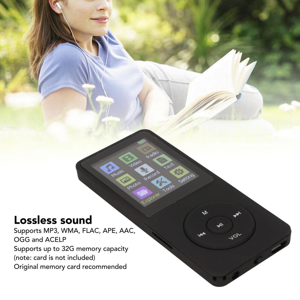 Digital Music Player 1.8 Inch LCD Support Small Memory Card   Thin MP3 MP4 Player with Accessories