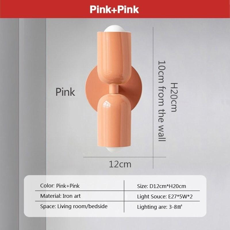 

Nordic LED настенный светильник Macaron Cream Wind Two Heads декоративные светильники для гостиной спальни прикроватной тумбочки кабинета прихожей столовой Warm white