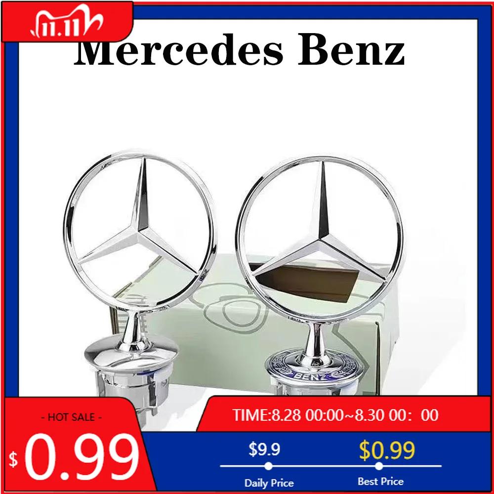 GLC GLB 1 szt. Metalowy Znak na Maskę Samochodu Przednie Chromowane Logo Oznaczenie Maski Dla Mercedes Benz Klasa C E S W204 W205 W212 W213 W211 W220 W2