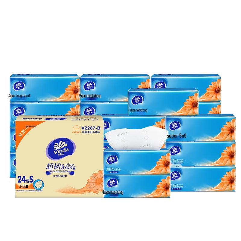Vinda Super Tough 3-Ply Facial Tissues