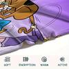 Scooby Doo Cute Cartoon Style Pattern Flannel Blanket, High Quality Comfortable for All Seasons, Home Decor, Warmth and Comfort, Perfect for Gifts.