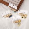 Fashion Stainless Steel Ear Clip Set Versatile Minimalist Temperament Personality Eye Earrings Women Jewelry
