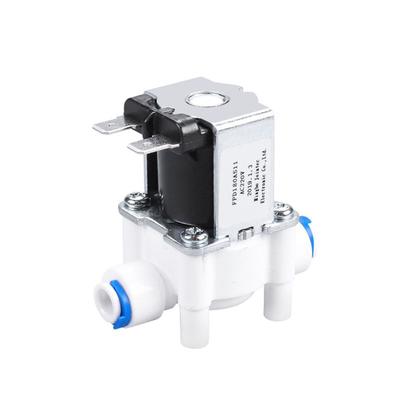 1/4" Inlet Normally Closed Water Solenoid for Valve Plastic Electric Solenoid Valves for RO Reverse Osmosis Pure System